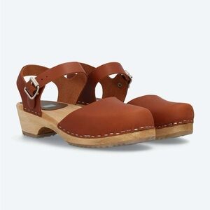 MIA Tan Leather Women's ABBA Clogs